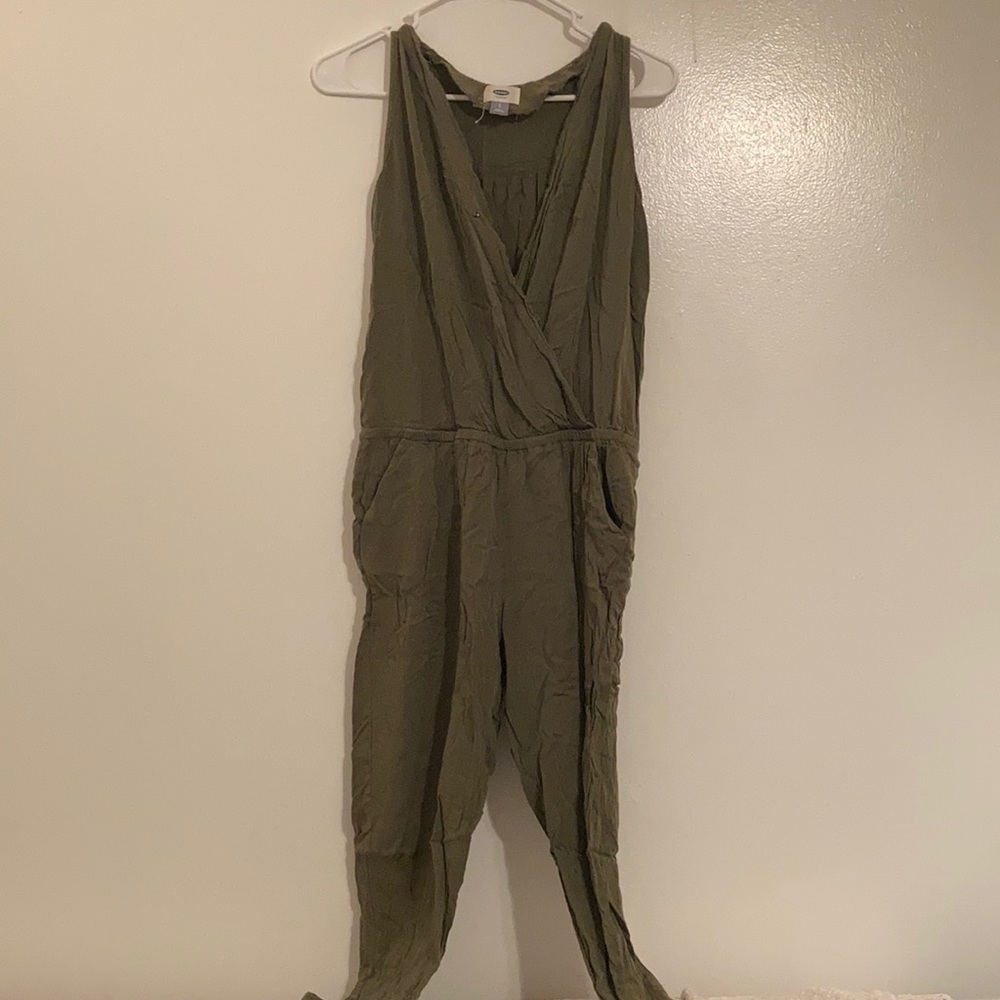 Old navy dark green jumpsuit